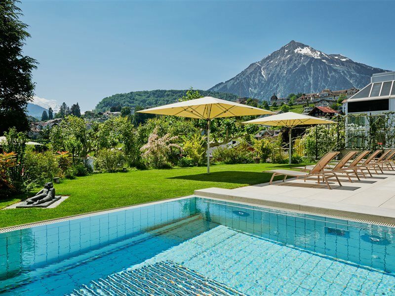 Hotel Eden Spiez Buitenkant foto